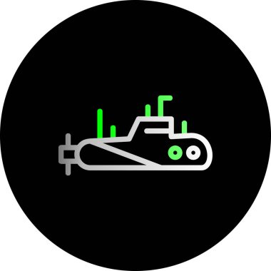 Bir araba simgesinin vektör illüstrasyonu