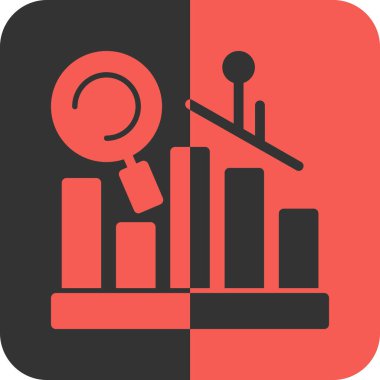 İş ve finans simgesinin vektör illüstrasyonu