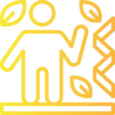 İnsanların vektör illüstrasyonu ve imza simgesi