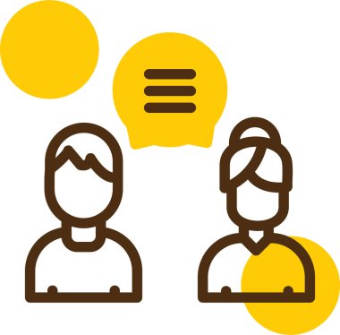 Konuşma balonu olan bir adamın vektör çizimi