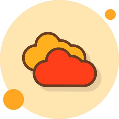 hava durumu web simgesi, vektör çizimi