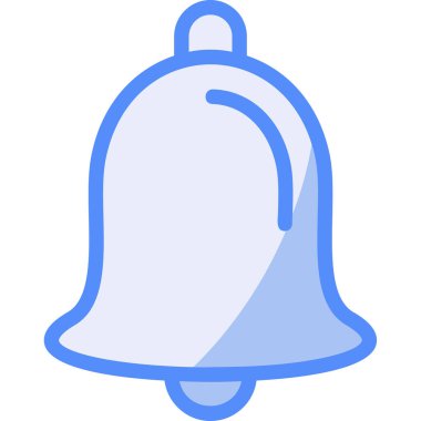 Zil ikonu. Web için çan vektör simgelerinin basit çizimi