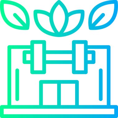 Bitki simgesinin vektör illüstrasyonu