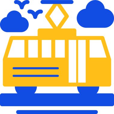 Tren taşımacılığı simgesi - ana hatlar biçimi