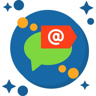 İleti kabarcığı sohbet vektör simgesi modern basit vektör illüstrasyonu