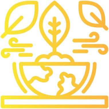 Bitki. Web simgesi basit illüstrasyon