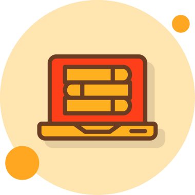 Kitap. Web simgesi basit illüstrasyon