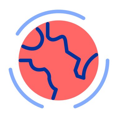 Dünya Küresi. Basit illüstrasyon