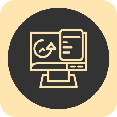 seo modern simgesinin vektör illüstrasyonu