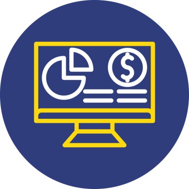 Bir simgenin vektör illüstrasyonu