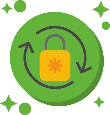 Kilit. Web simgesi basit tasarım