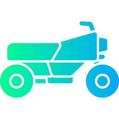 Traktör ikon vektör illüstrasyonu