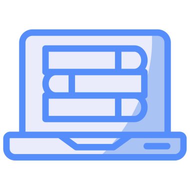 dizüstü bilgisayar web simgesi basit illüstrasyon