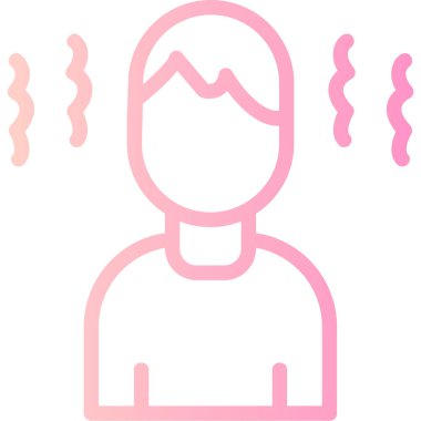 Pembe arka planı olan bir kadının vektör çizimi