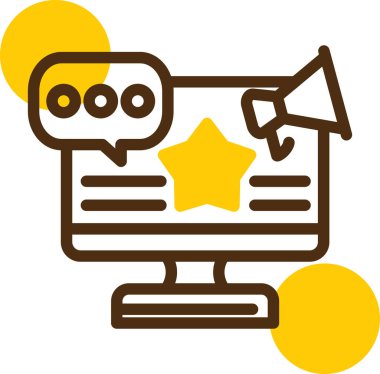 Sohbet simgesi vektör illüstrasyonu