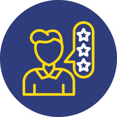 Bir yıldız simgesinin vektör illüstrasyonu