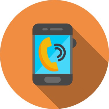 Telefon simgesi vektör illüstrasyonu