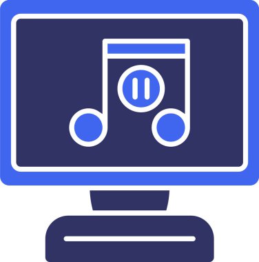 Bilgisayar. Web simgesi basit tasarım