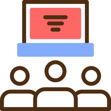 Online eğitim. Basit resimleme