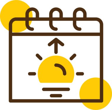 Takvim. Web simgesi basit illüstrasyon