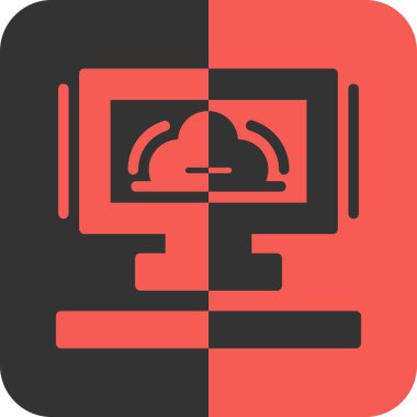 bulut hesaplama simgesi, illüstrasyon