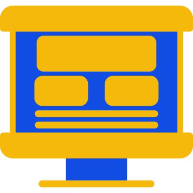 Bir web sitesi için mavi arkaplan çizimi