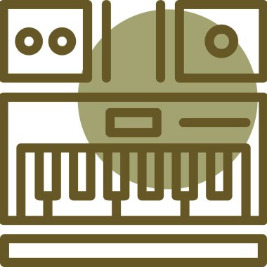 Robottaki robot simgesinin vektör illüstrasyonu