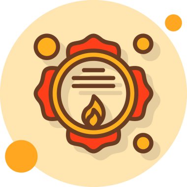 Ateş mumu. Web simgesi