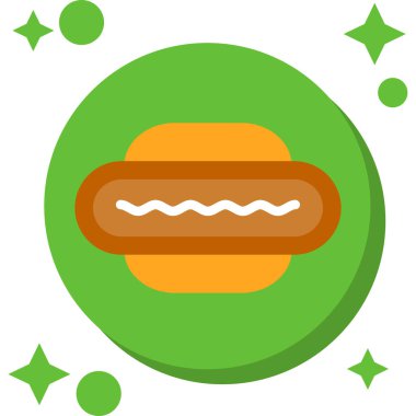 hamburger. Web simgesi basit illüstrasyon