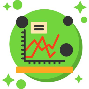 grafik vektör simgesi düz illüstrasyon