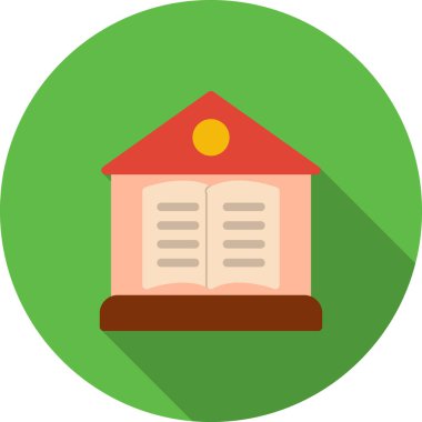 Kitap. Web simgesi basit illüstrasyon