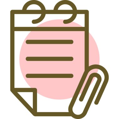 Belge simgesinin vektör illüstrasyonu