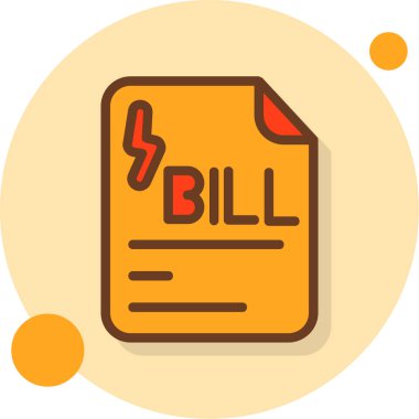 Fatura. Web simgesi basit tasarım