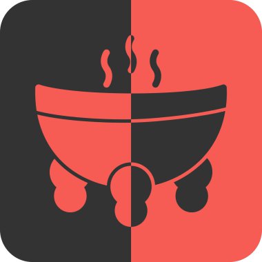 Yemek. Web simgesi basit illüstrasyon