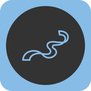 Yılan simgesi modada izole edilmiş arkaplan