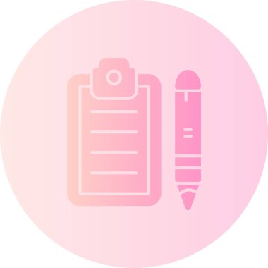 Kalem simgesi ve eğitim simgesinin vektör illüstrasyonu