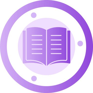 Kitap. Web simgesi vektör illüstrasyonu