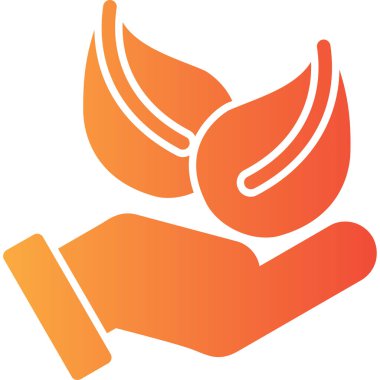 Kitap vektörü simgesi ile el