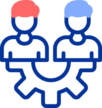 Takım simgesi vektör illüstrasyonu