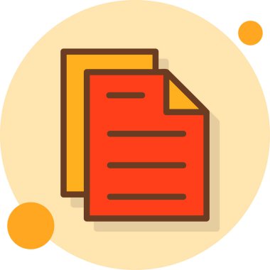 belge dizin dosya simgesi düz biçimli