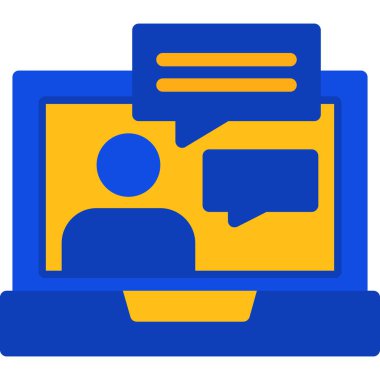 Bilgisayar. Web simgesi basit illüstrasyon