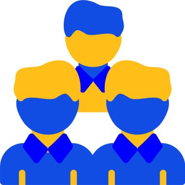 Takım. Web simgesi basit illüstrasyon