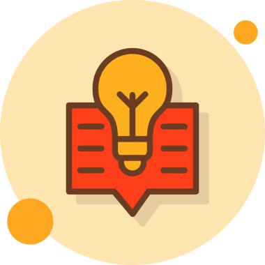 yaratıcı vektör simgesi düz illüstrasyon