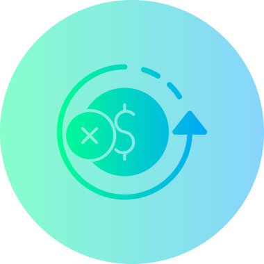 Dolar işareti vektör simgesi