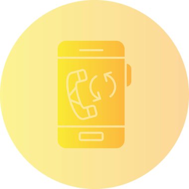 Telefon simgesi vektör illüstrasyonu