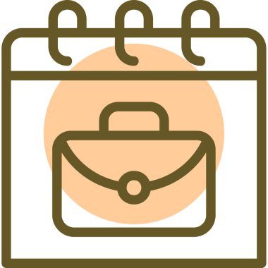 evrak çantası web simgesi basit illüstrasyon