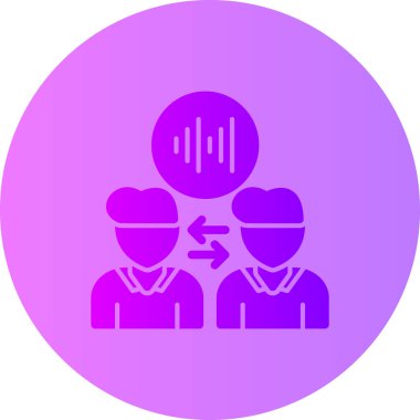 Çemberdeki bir grup insanın vektör çizimi