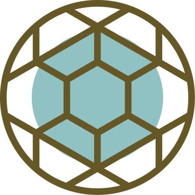 Bir top simgesinin vektör illüstrasyonu