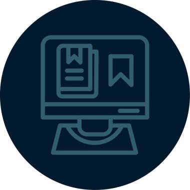 Seo modern ikon çizgi tasarımının vektör çizimi. Web sayfası simgesi için pazarlama ve seo kullanılabilir