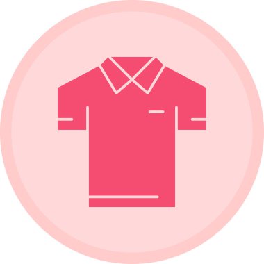 t-shirt simgesi beyaz arkaplanda izole edilmiş modaya uygun düz biçimli